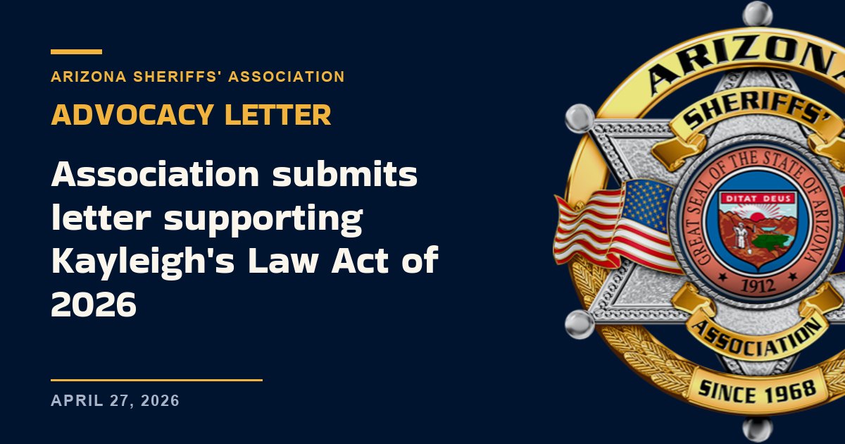 Association submits letter supporting Kayleigh's Law Act of 2026
