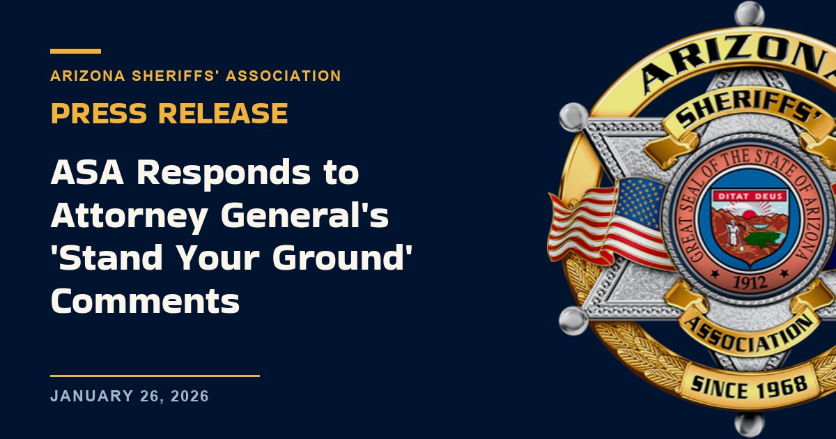 ASA Responds to Attorney General's 'Stand Your Ground' Comments