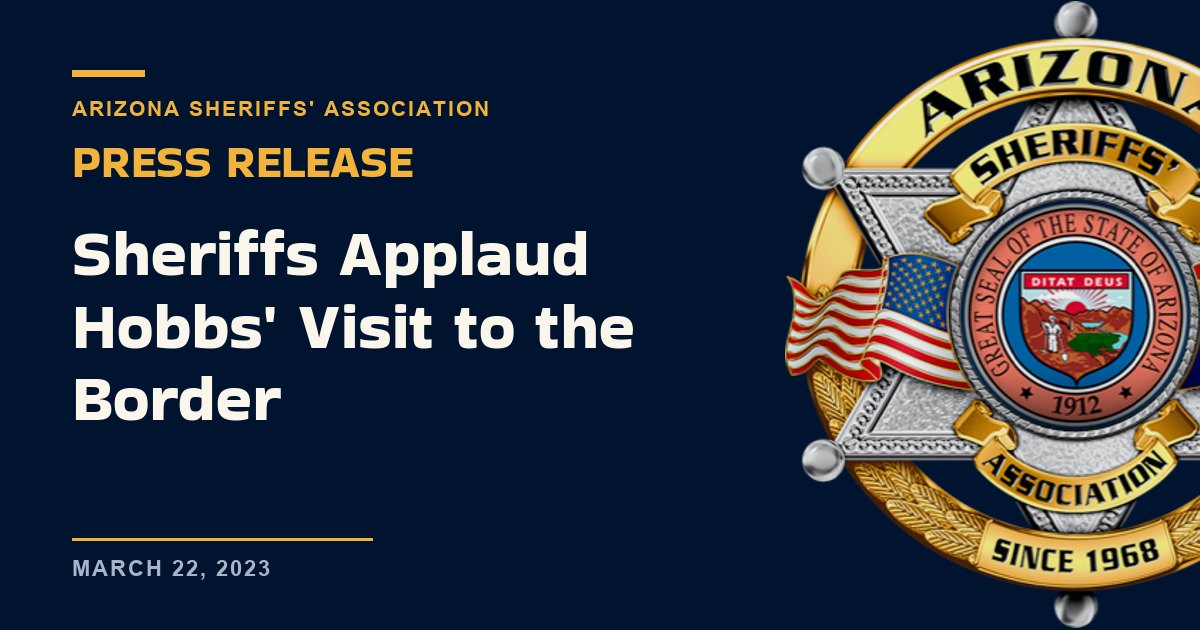 Sheriffs Applaud Hobbs' Visit to the Border