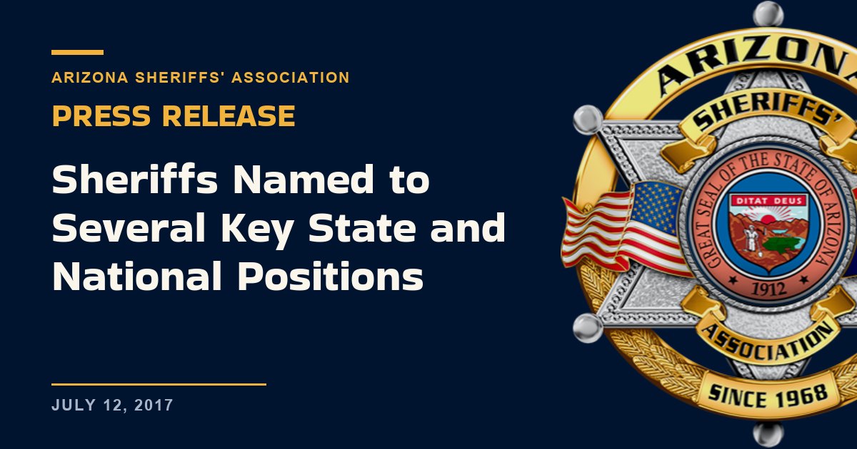 Sheriffs Named to Several Key State and National Positions
